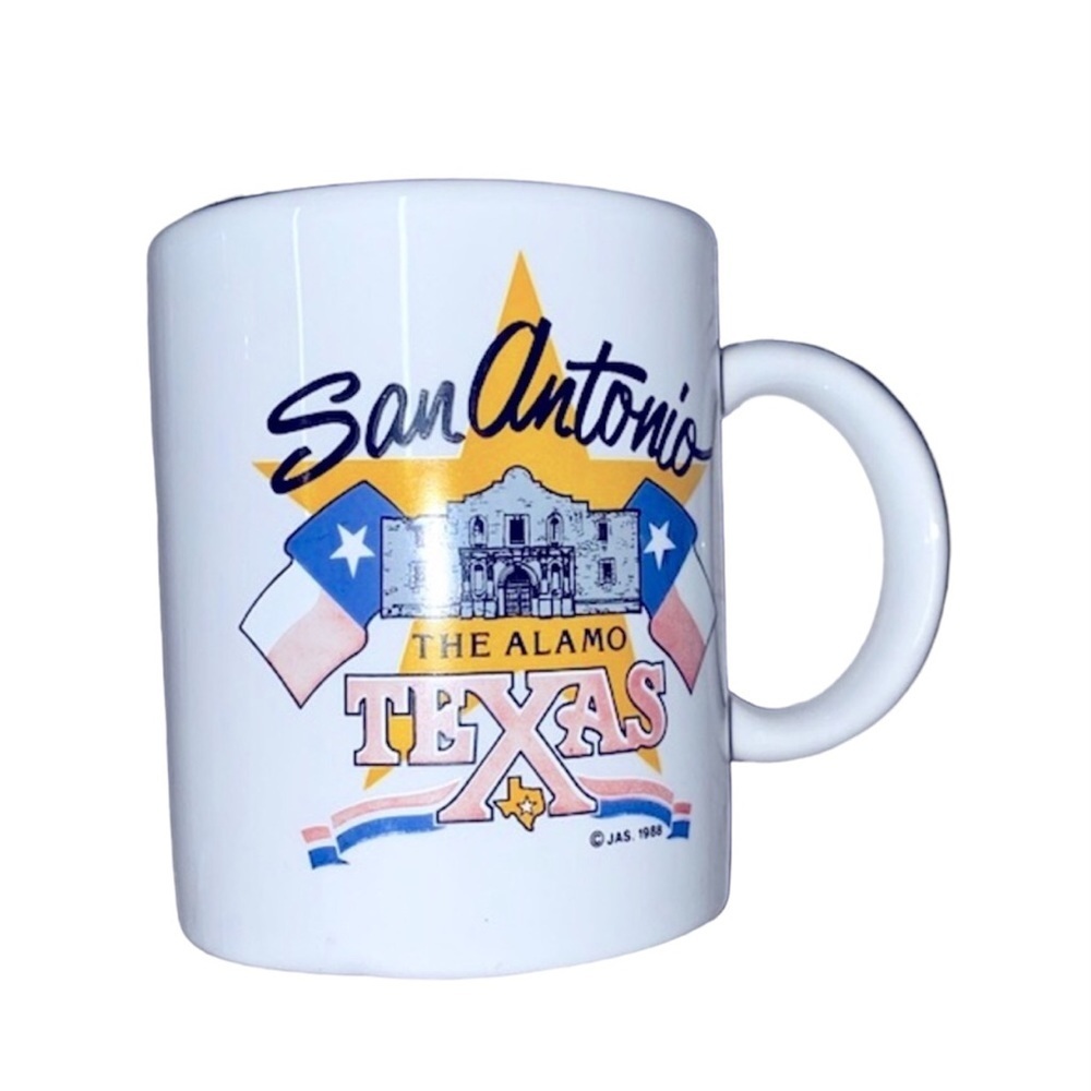 San Antonio Texas The Alamo vintage coffee mug